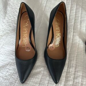 Calvin Klein Black Pointed Heels